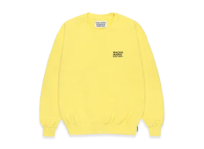 WACKO MARIA Middle Weight Sweat Shirt "Yellow"