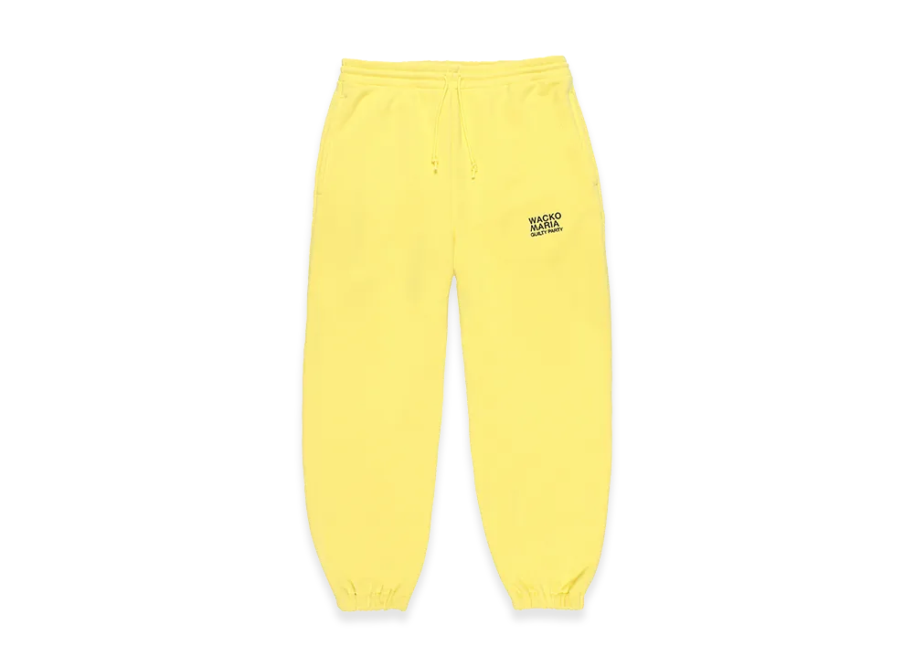 WACKO MARIA Middle Weight Sweat Pants "Yellow"