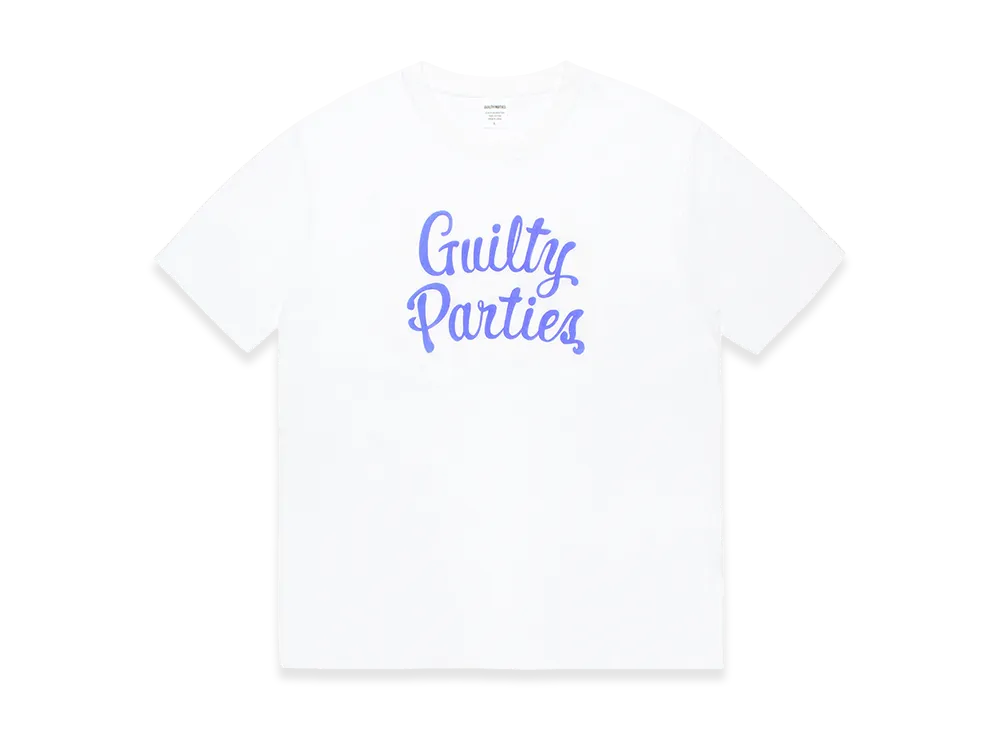 WACKO MARIA Washed Heavy Weight T-Shirt "White/Purple"