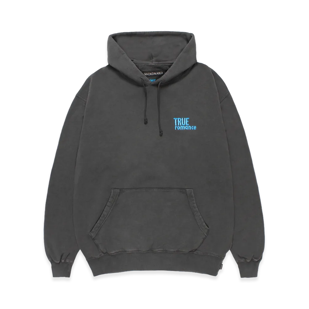 WACKO MARIA x True Romance Washed Heavy Weight Hooded Sweat Shirt "Charcoal"