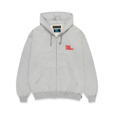 WACKO MARIA x True Romance Heavy Weight Zip Up Sweat Shirt "Gray"