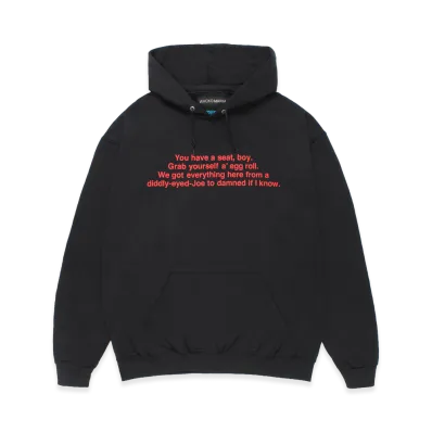 WACKO MARIA x True Romance Washed Heavy Weight Hooded Sweat Shirt "Black"