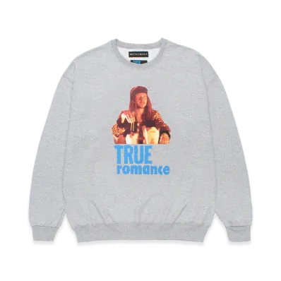 WACKO MARIA x True Romance Crew Neck Sweat Shirt "Gray"