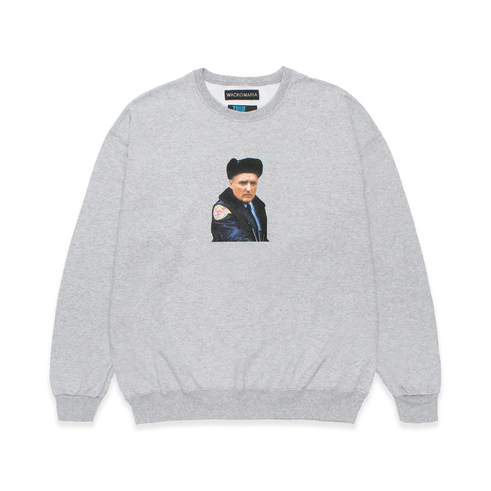 WACKO MARIA x True Romance Crew Neck Sweat Shirt "Gray"