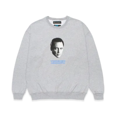 WACKO MARIA x True Romance Crew Neck Sweat Shirt "Gray"