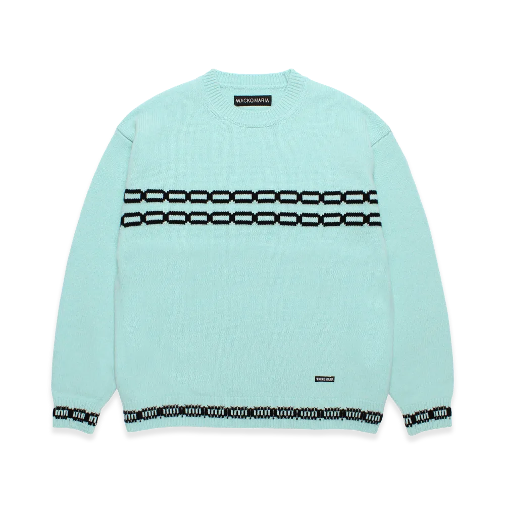 WACKO MARIA Wool Knit Sweater "Blue"