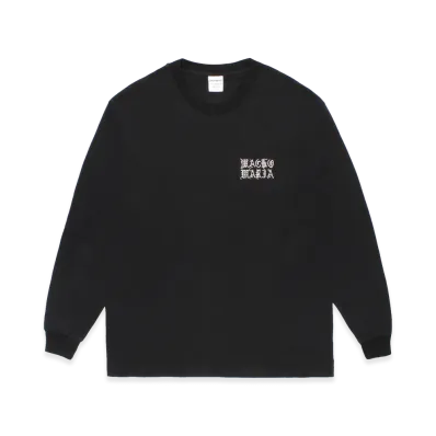 WACKO MARIA Washed Heavy Weight Long Sleeve T-Shirt "Black"