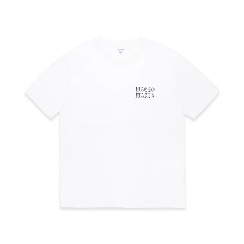 WACKO MARIA Washed Heavy Weight T-Shirt "White"