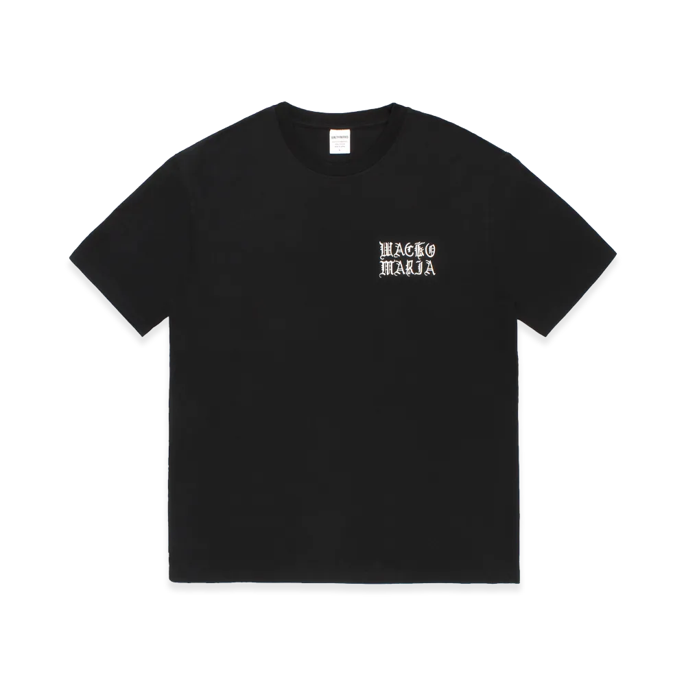 WACKO MARIA Washed Heavy Weight T-Shirt "Black"