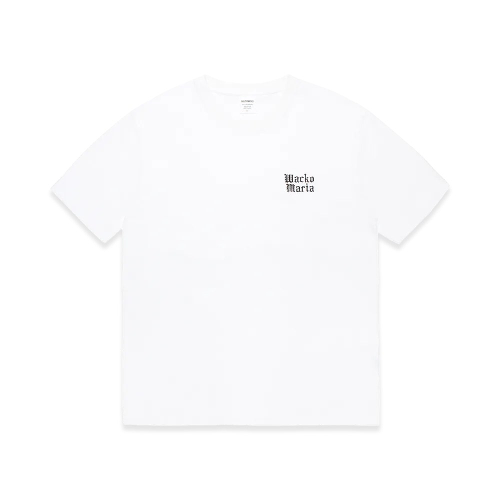 WACKO MARIA Washed Heavy Weight T-Shirt "White"