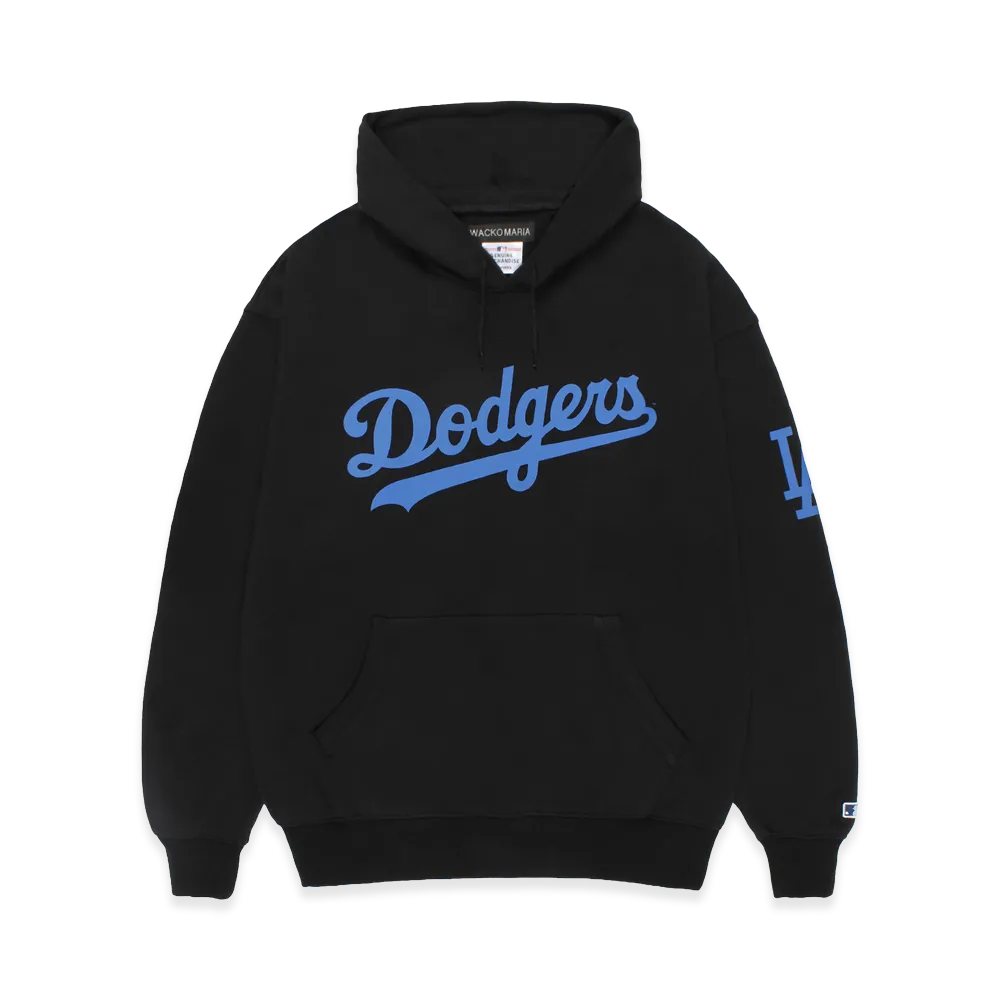 WACKO MARIA x MLB Hooded Sweat Shirt Los Angeles Dodgers "Black"