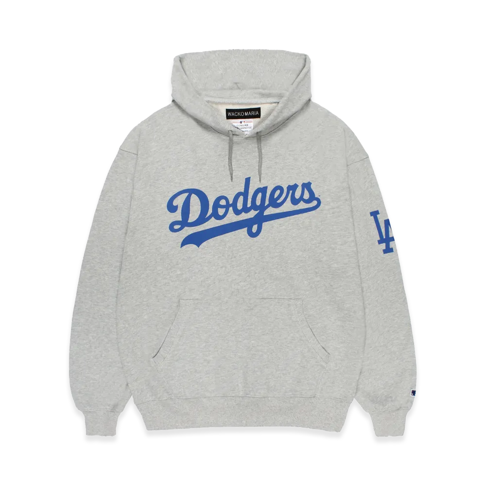 WACKO MARIA x MLB Hooded Sweat Shirt Los Angeles Dodgers "Gray"