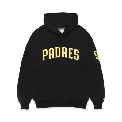 WACKO MARIA x MLB Hooded Sweat Shirt San Diego Padres "Black"