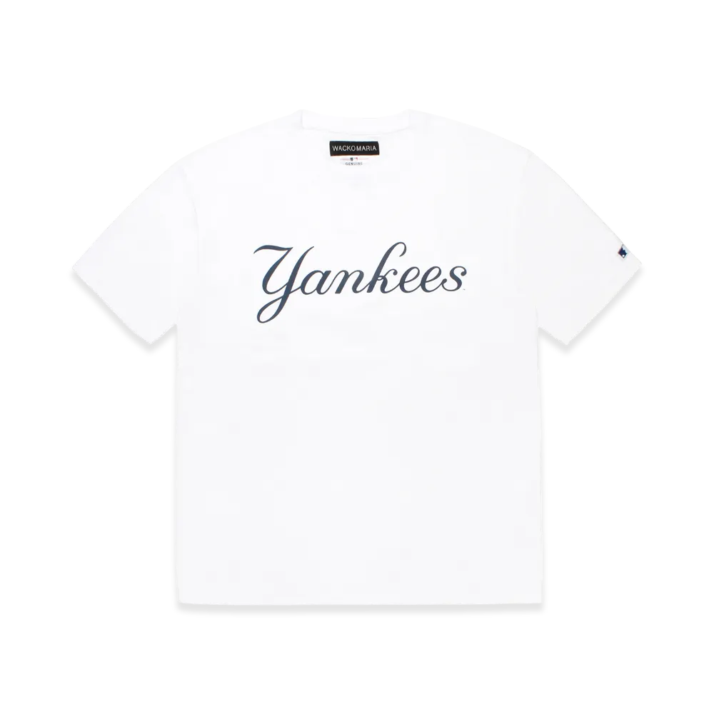 WACKO MARIA x MLB Crew Neck T-Shirt New York Yankees "White"