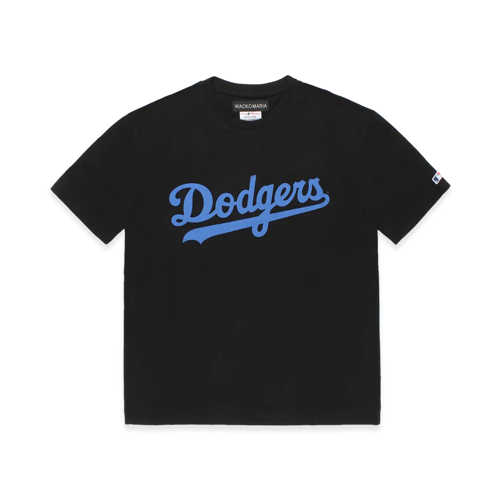 WACKO MARIA x MLB Crew Neck T-Shirt Los Angeles Dodgers "Black"