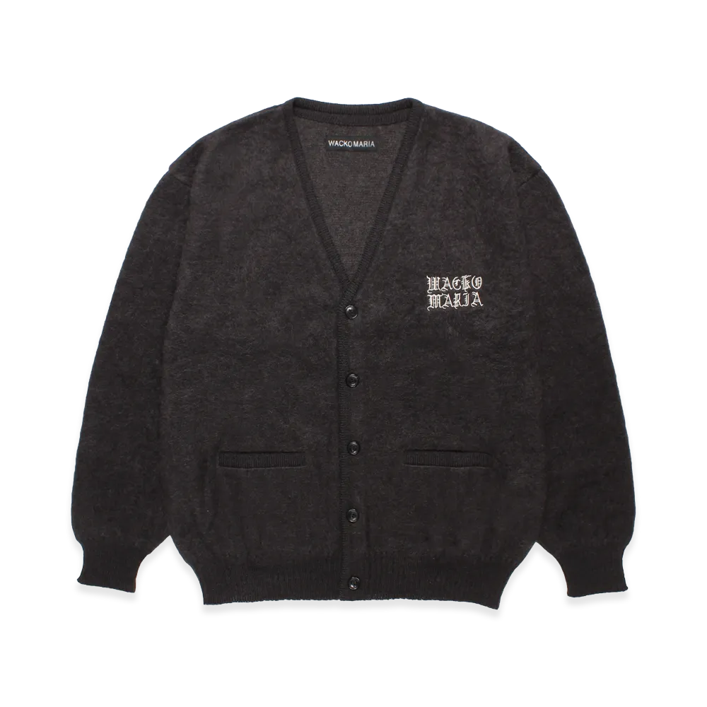 WACKO MARIA Mohair Knit Cardigan "Charcoal"