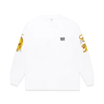 WACKO MARIA x Tim Lehi Washed Heavy Weight Long Sleeve T-Shirt "White"