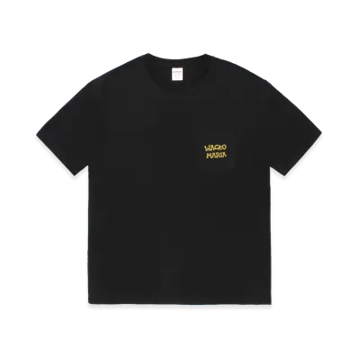WACKO MARIA x Tim Lehi Washed Heavy Weight Pocket T-Shirt "Black"