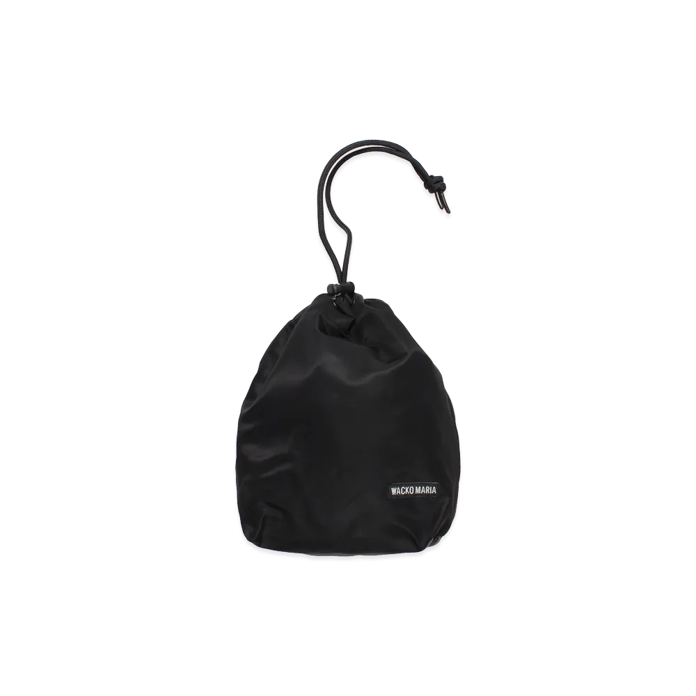 WACKO MARIA Nylon Drawstring Pouch "Black"