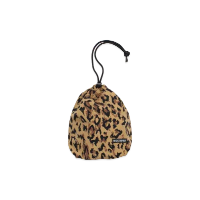 WACKO MARIA Leopard Drawstring Pouch "Beige"
