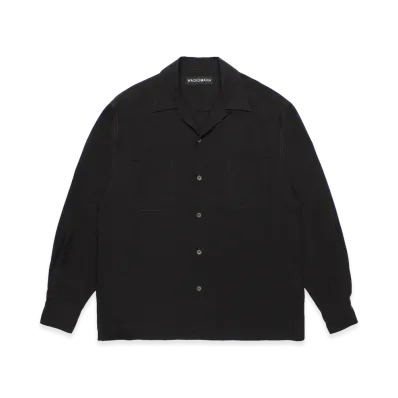 WACKO MARIA 50's Open Collar Shirt "Charcoal"