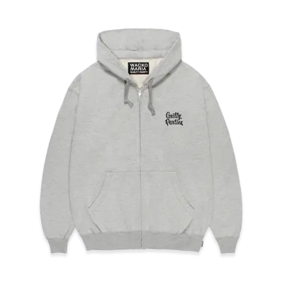 WACKO MARIA Heavy Weight Zip Up Hooded Sweat Shirt "Gray"