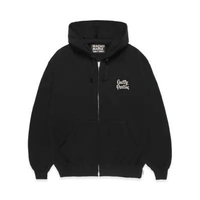 WACKO MARIA Heavy Weight Zip Up Hooded Sweat Shirt "Black"