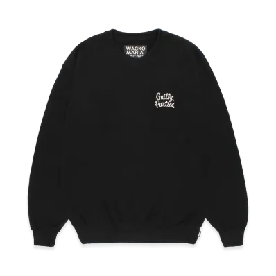 WACKO MARIA Heavy Weight Sweat Shirt "Black"