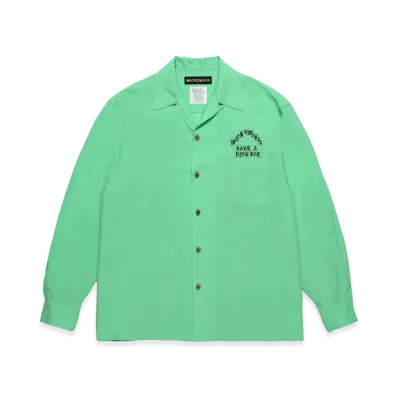WACKO MARIA 50's Open Collar Shirt "Green"