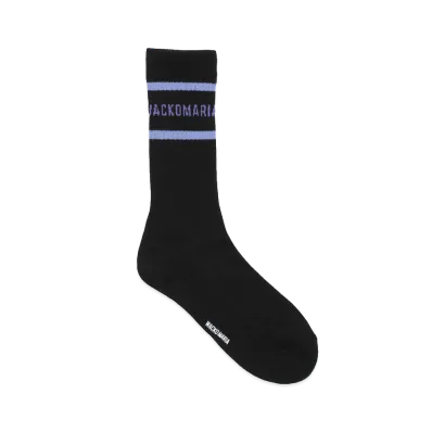 WACKO MARIA Sports Socks "Black/Purple"