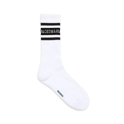 WACKO MARIA Sports Socks "White/Black"