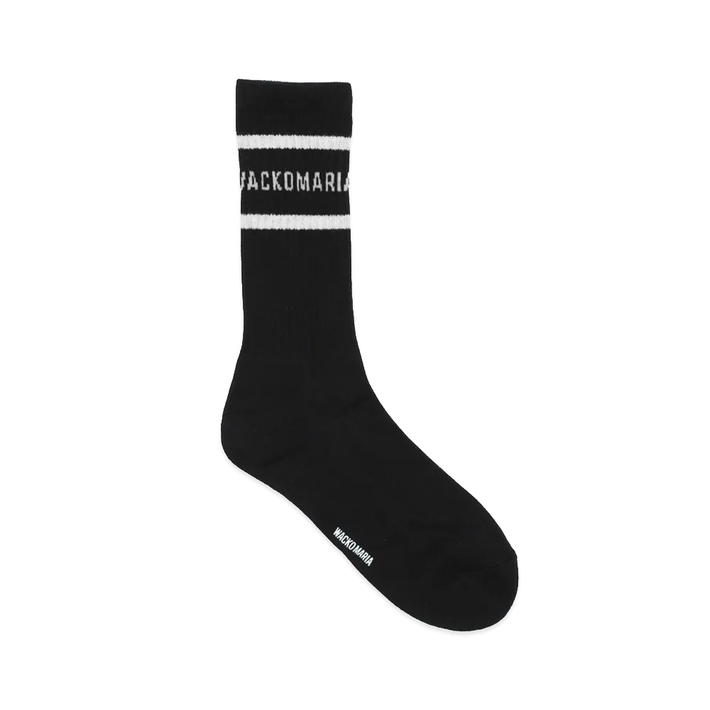 WACKO MARIA Sports Socks "Black/White"
