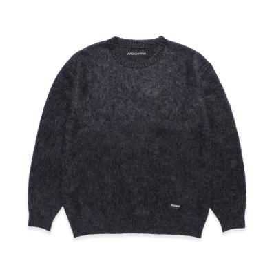 WACKO MARIA Multi-Color Mohair Knit Sweater "Navy"
