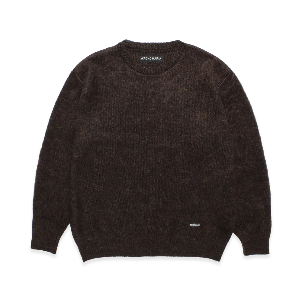 WACKO MARIA Multi-Color Mohair Knit Sweater "Brown"