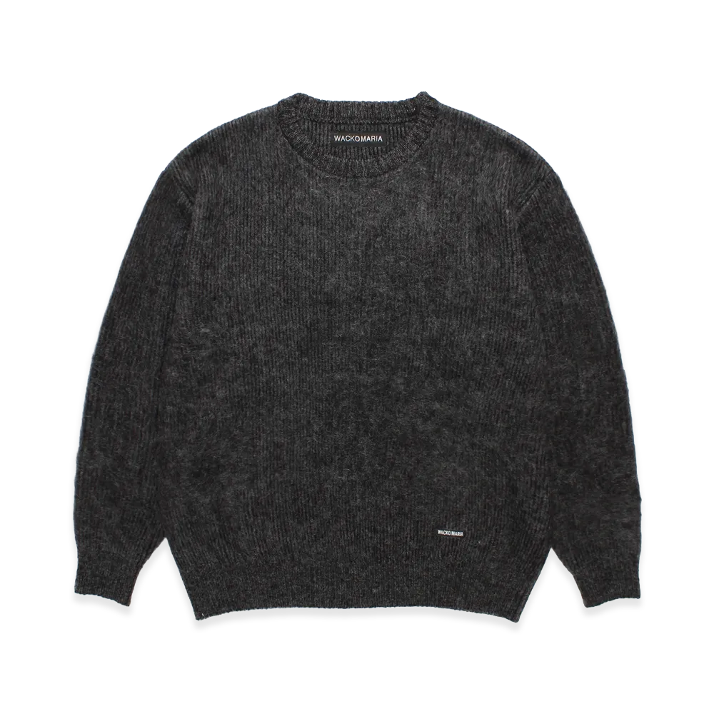 WACKO MARIA Multi-Color Mohair Knit Sweater "Charcoal"
