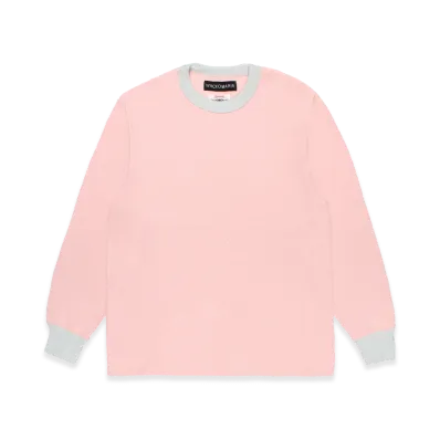 WACKO MARIA Wolf's Head / Thermal Long Sleeve T-Shirt "Pink"