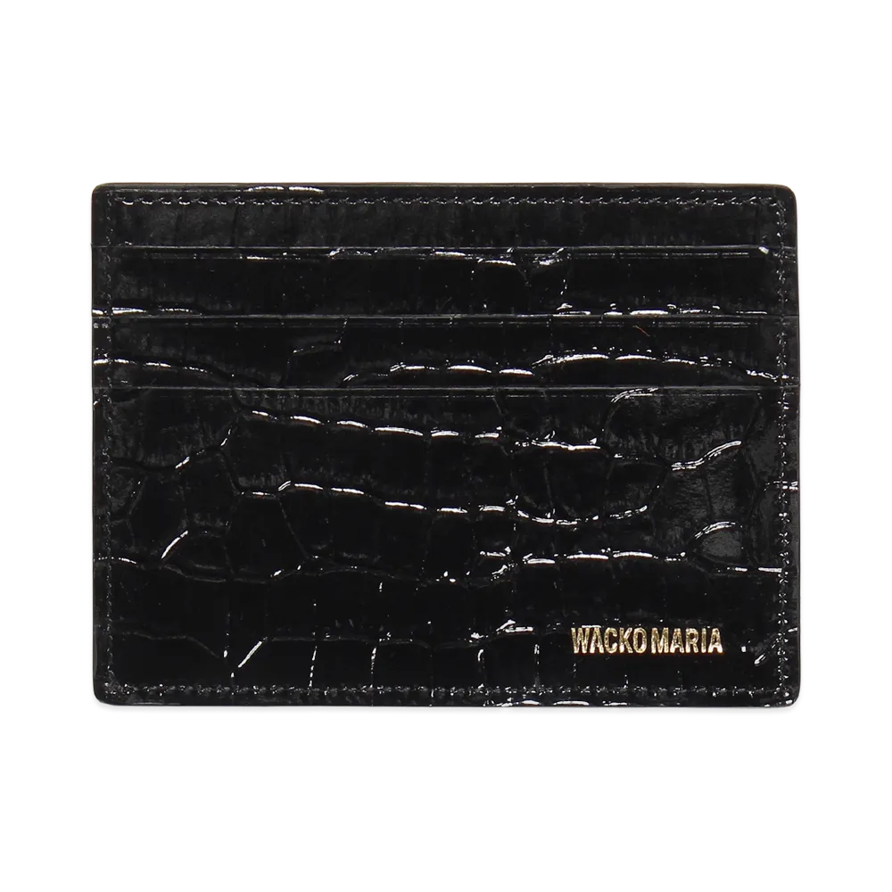 WACKO MARIA Speak Easy / Leather Card Case "Black"