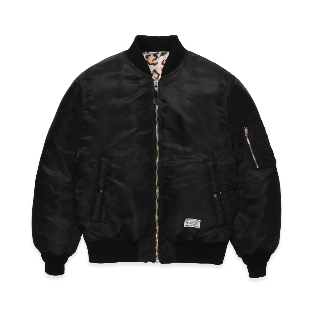 WACKO MARIA x NANGA / TW / Reversible Ma-1 Flight Jacket "Black/Gray"