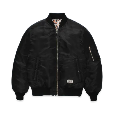 WACKO MARIA x NANGA / TW / Reversible Ma-1 Flight Jacket "Black/Gray"