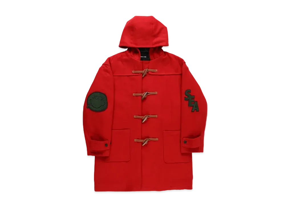 WIND AND SEA GOD SELECTION XXX DUFFLE COAT "Red"