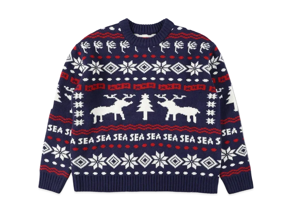 ウィンダンシー ゴッドセレクション トリプルエックス ノルディック セーター "ネイビー"