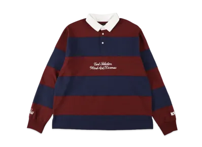 WIND AND SEA GOD SELECTION XXX RUGBY SHIRT "Navy Red"
