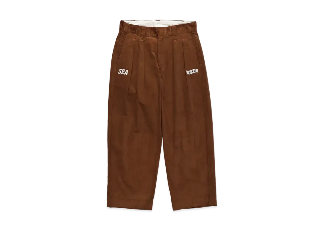 WIND AND SEA GOD SELECTION XXX CORDUROY TROUSERS "Brown"