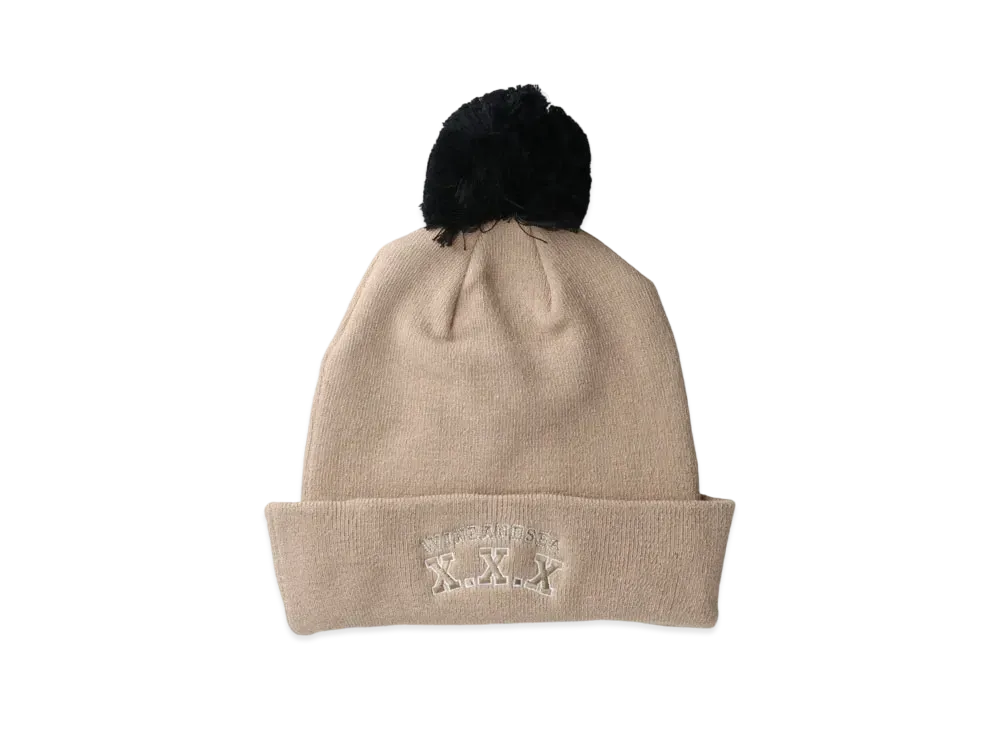 WIND AND SEA GOD SELECTION XXX POM POM BEANIE "Beige"