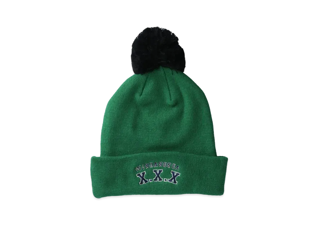 WIND AND SEA GOD SELECTION XXX POM POM BEANIE "Green"