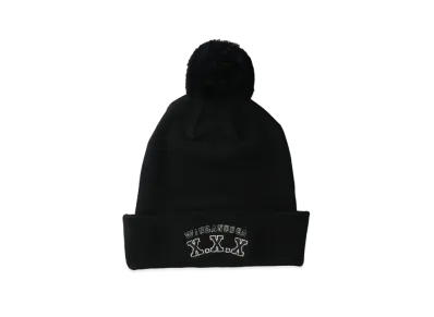 WIND AND SEA GOD SELECTION XXX POM POM BEANIE "Black"