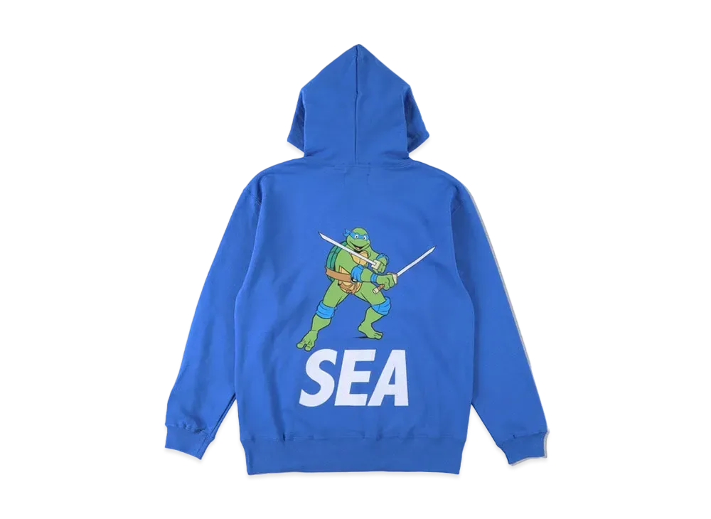 WIND AND SEA x TMNT (TMNT-SEA) HOODIE "Leonardo Blue"