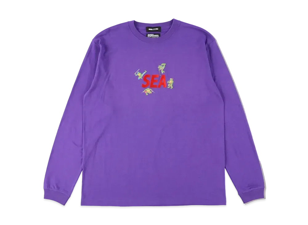 WIND AND SEA x TMNT (TURTLES-SEA) L/S TEE "Purple"