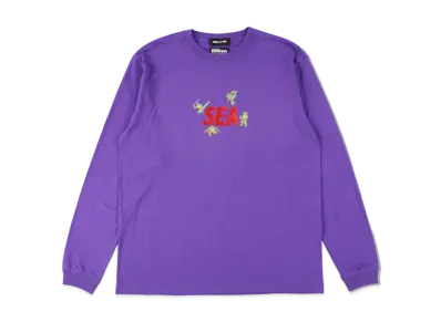 WIND AND SEA x TMNT (TURTLES-SEA) L/S TEE "Purple"