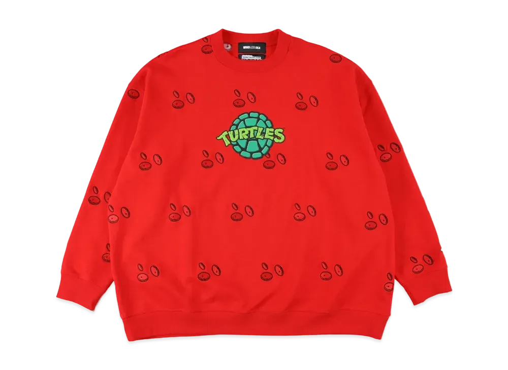 WIND AND SEA x TMN (SALAMI PATTERN) CREW NECK "Red"